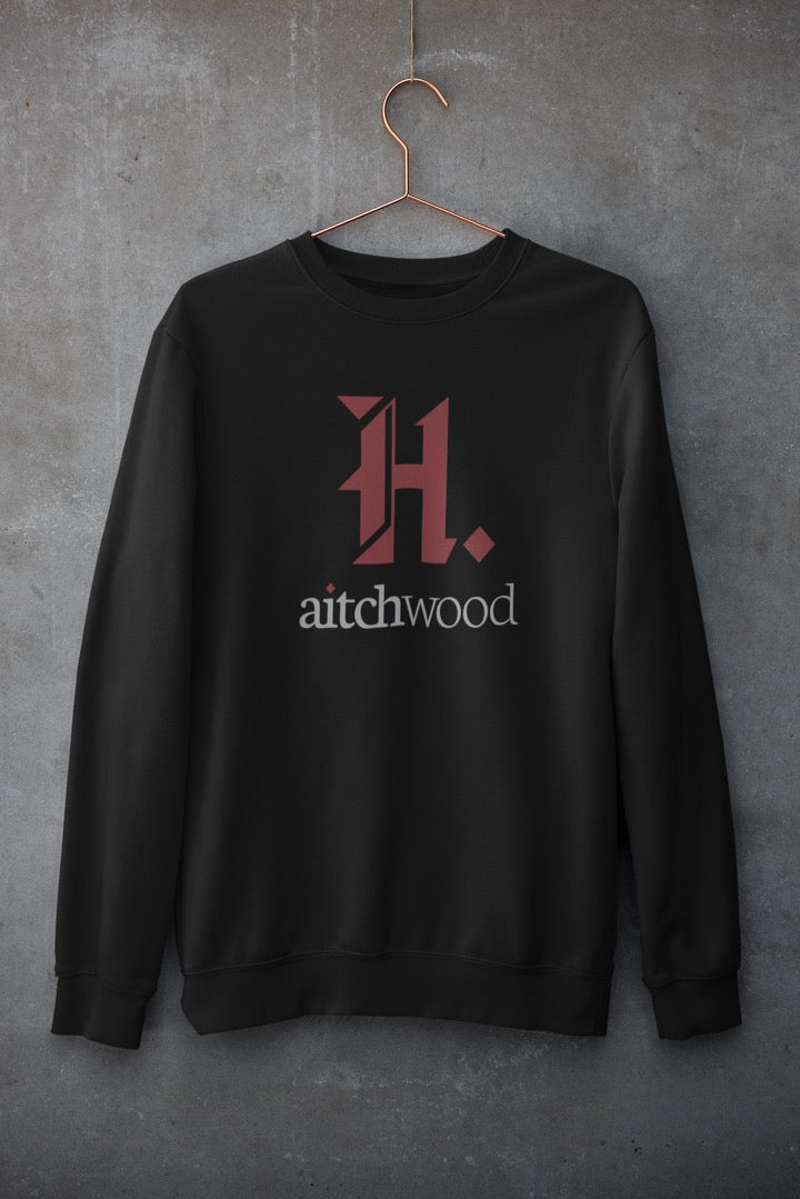 H letter crewneck sweat shirt